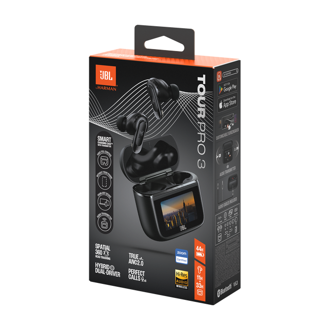 JBL Tour Pro 3 | Écouteurs sans fil à Véritable Réduction de Bruit avec  étui de recharge intelligent Smart Charging Case™